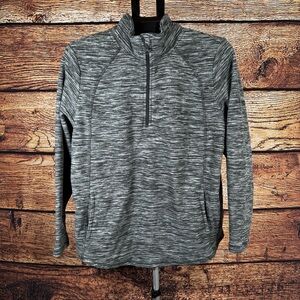 St. John's Bay Charcoal Heather Fleece Quarter Zip Pullover